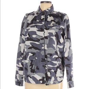 Romeo & Juliet Couture Gray Camo Jacket NWT